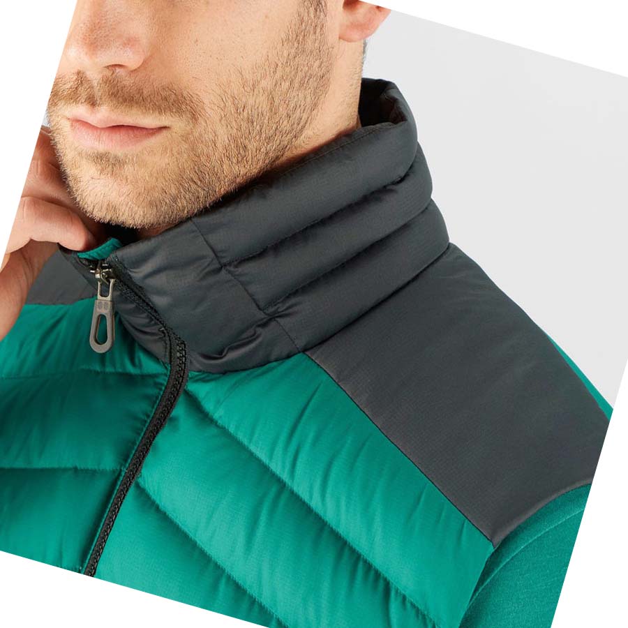 Chaquetas Salomon ESSENTIAL XWARM DOWN INSULATED Hombre Verdes | MX 3316DFM